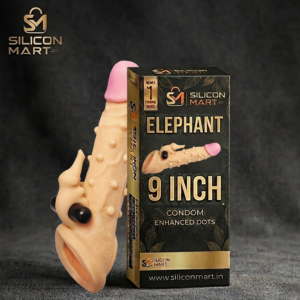 9 INCH HIGH VIBRETOR CONDOM